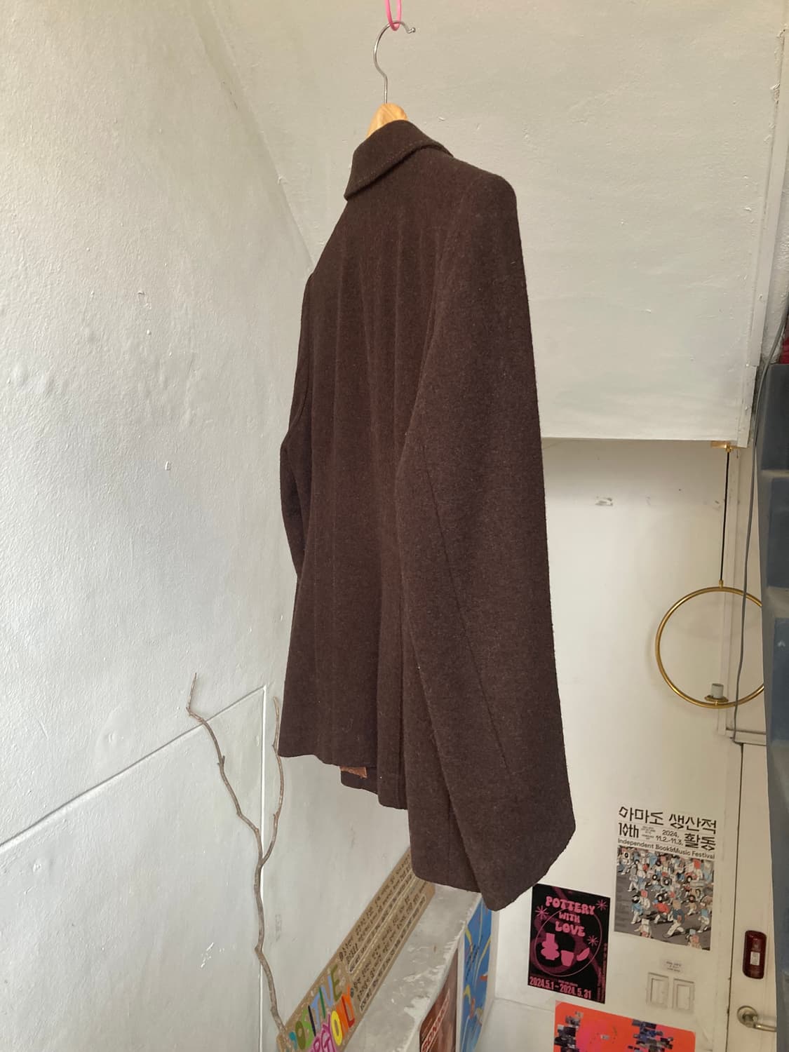 빈티지 브라운 숏 코트 상품이미지7