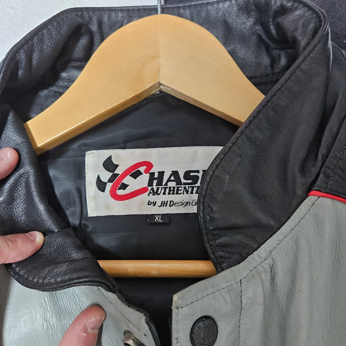 빈티지 나스카 레이싱 레더자켓 굿렌치 케빈하빅 XL 상품이미지5
