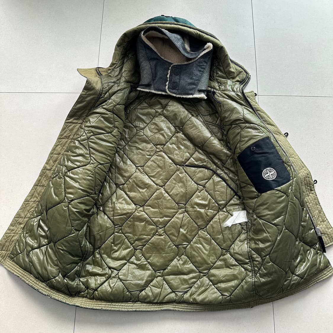 AW/2010 스톤아일랜드 옥스퍼드 나일론 구스다운 파카 M 상품이미지7