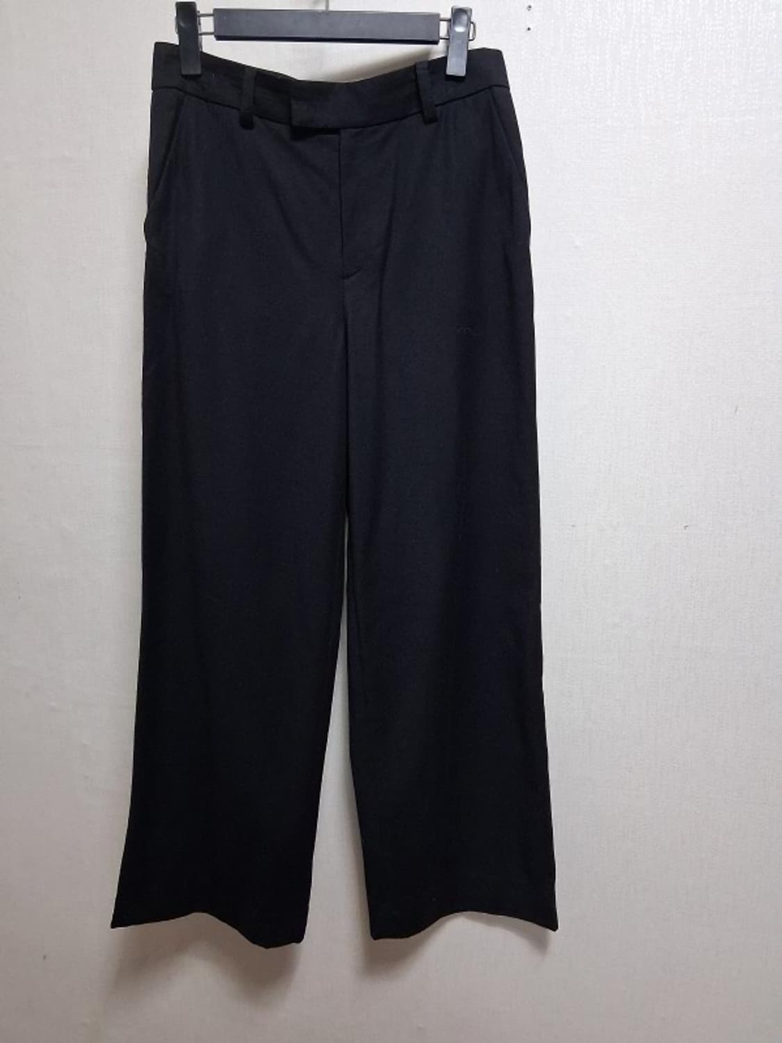 일본빈티지 BASILE28 여성 순모울 모직와이드팬츠 홑겸 얇은 울 순모 상품이미지1