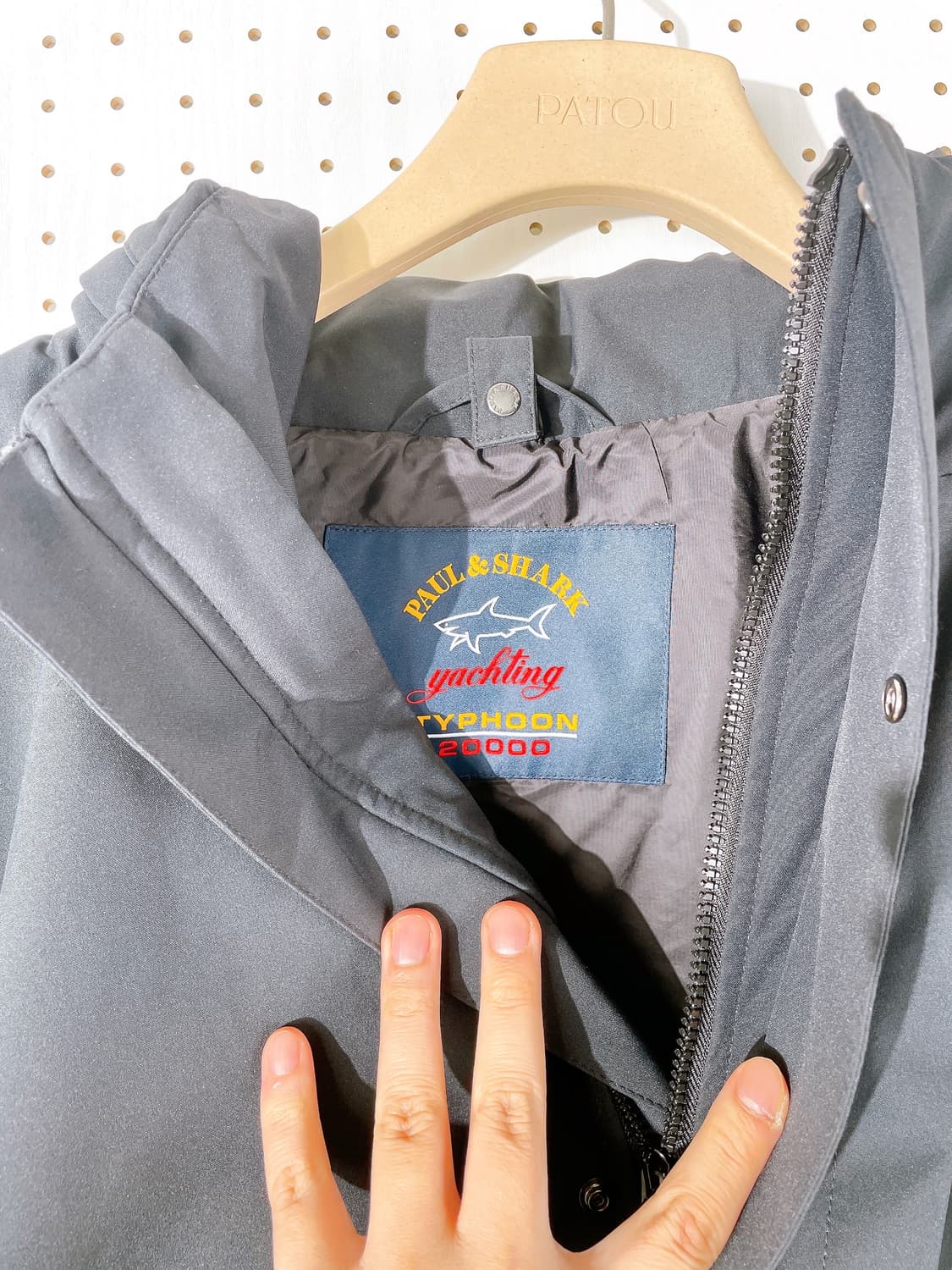 (정품/새상품) 폴앤샤크 남성 네이비 후드 자켓 상품이미지3