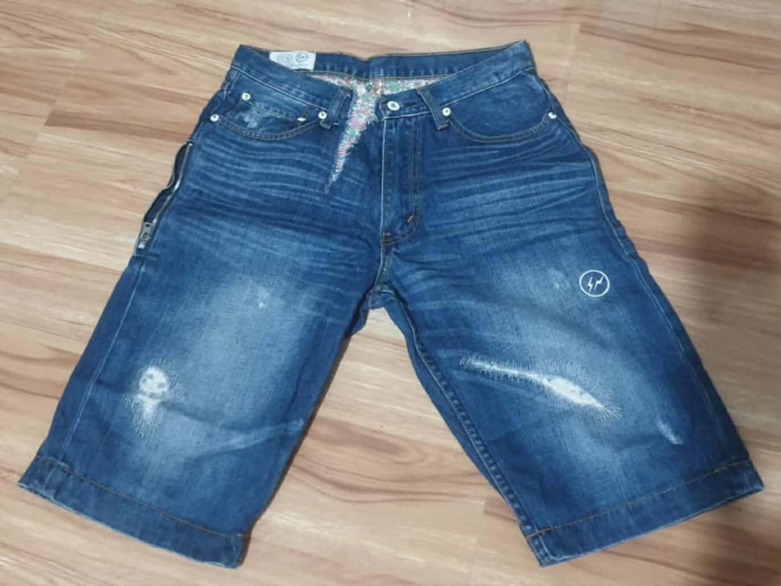 라바이스 x프래그먼츠 x 무라카미 데님반바지 30 상품이미지1