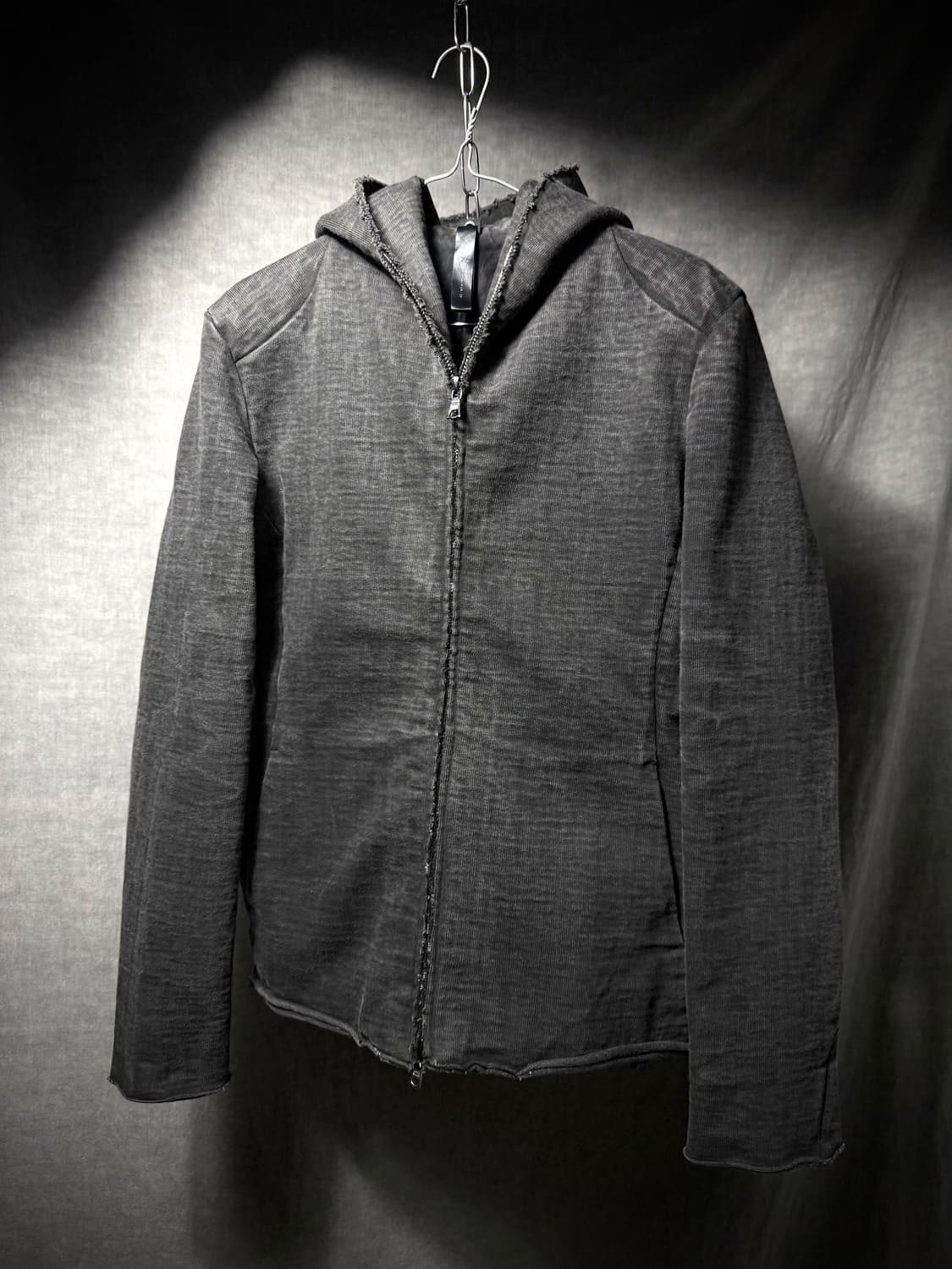 wjk Heavy Cotton Raw Edge Zip Up Hoodie  상품이미지3