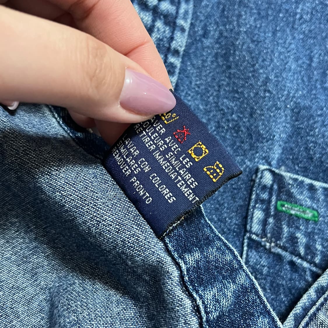 [정품] 타미 진청 중간로고 포켓 셔츠 [ XL ] 상품이미지8