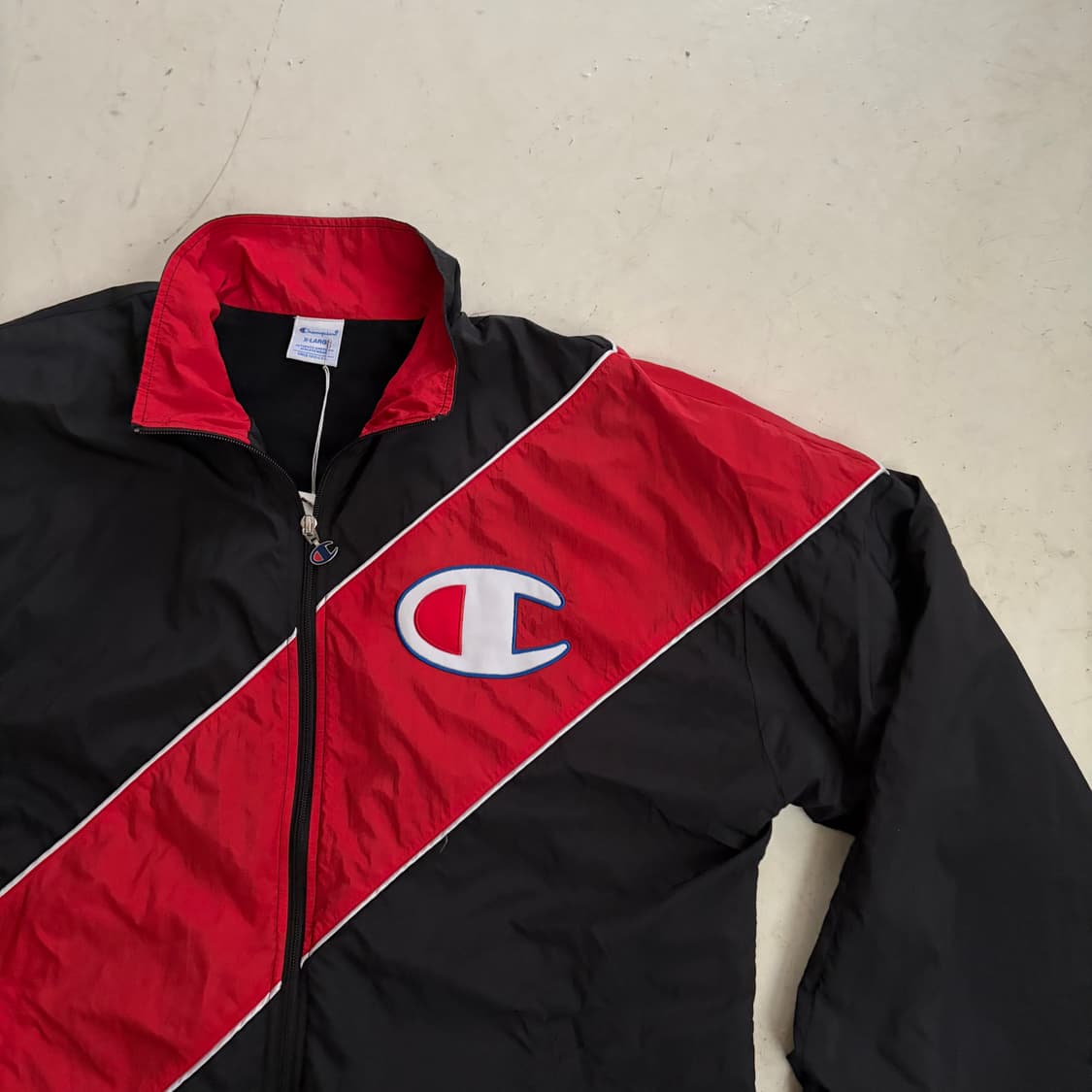 챔피온 빈티지 빅로고 나일론 트랙 자켓 XL 상품이미지2