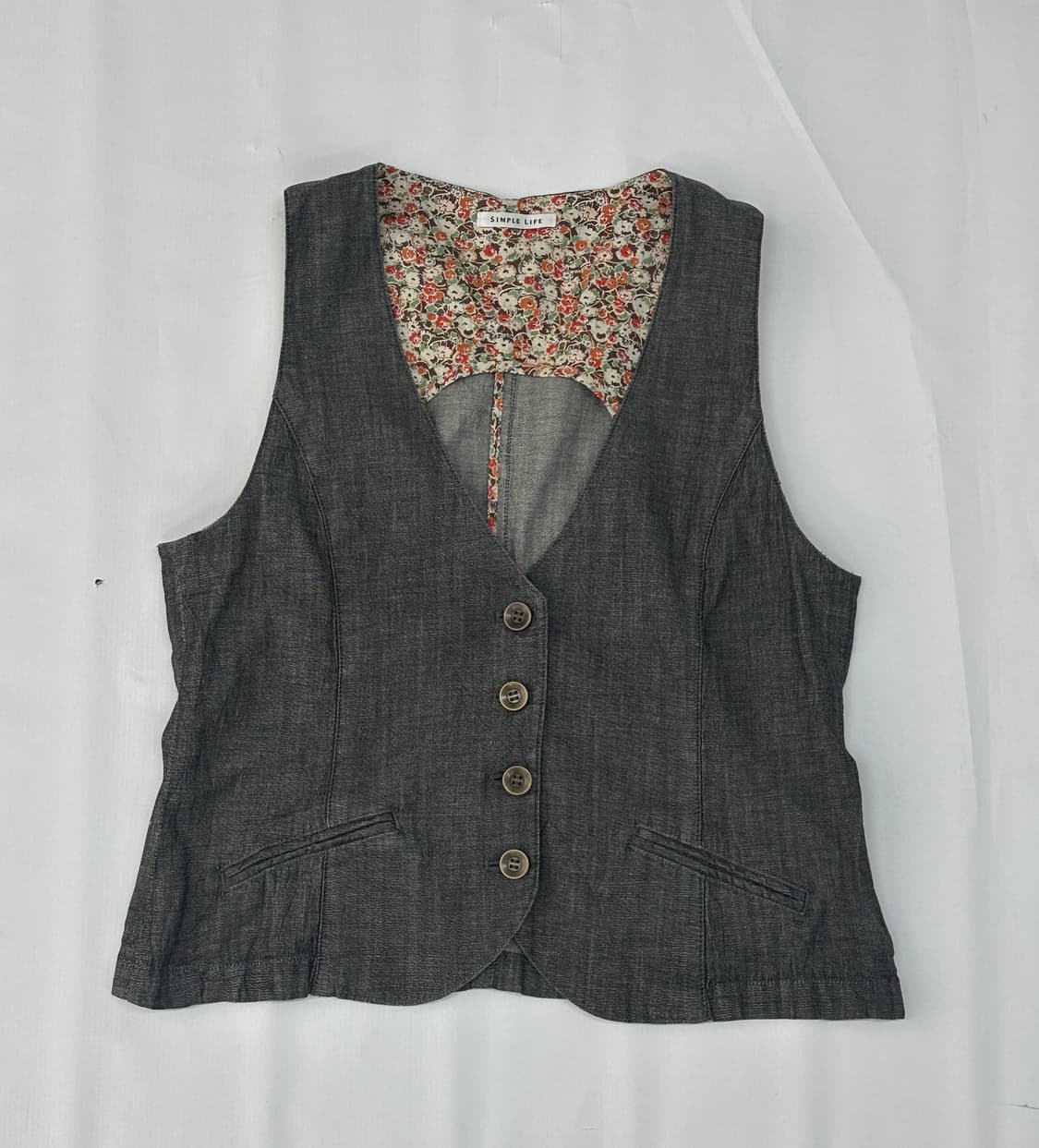 🎨하구미의 작업실 코디세트🎨조끼 미디스커트 빈티지 데님 러블리 괴짜 상품이미지4