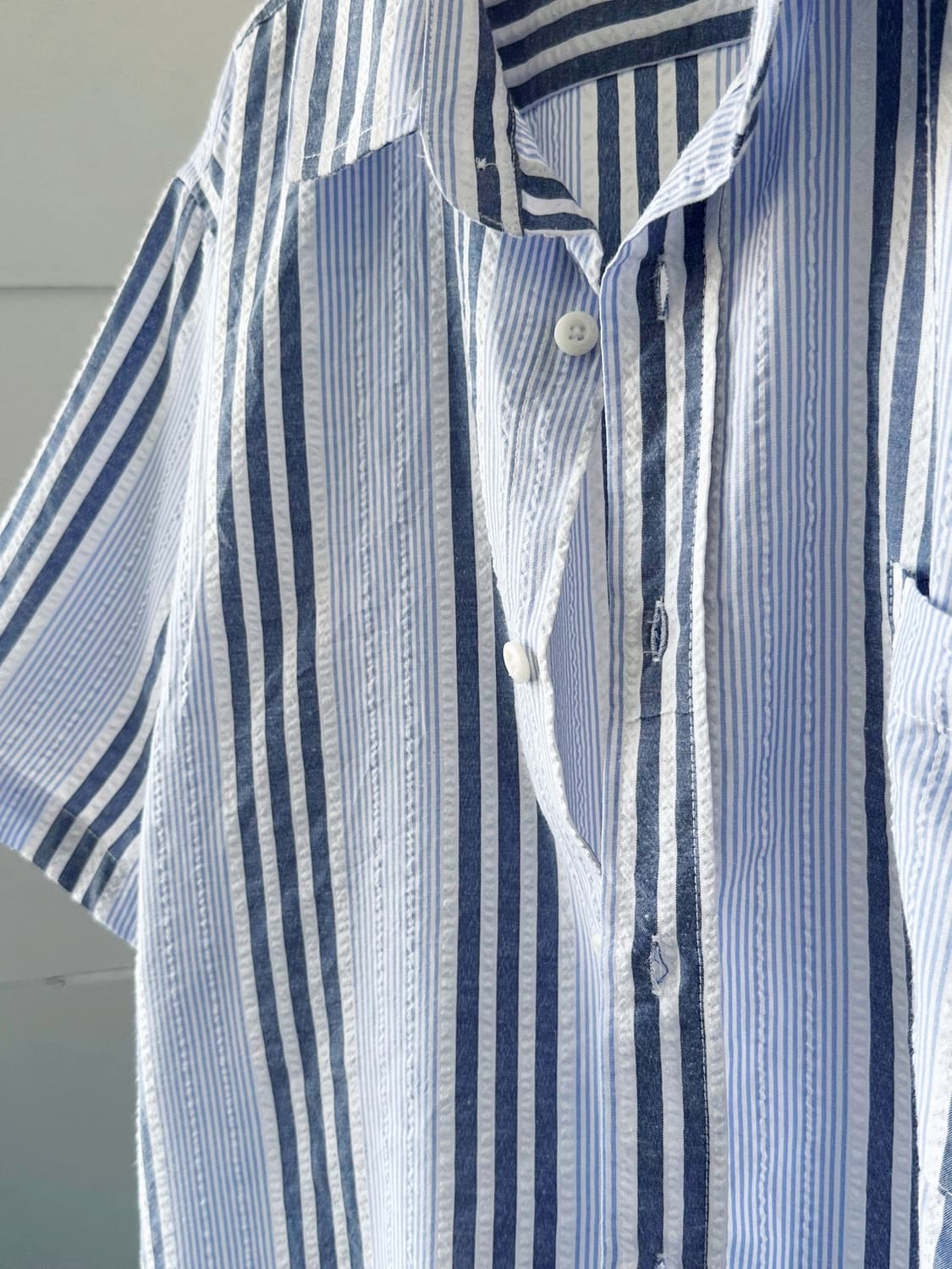 Natural sucker fabric H/S shirt 상품이미지2