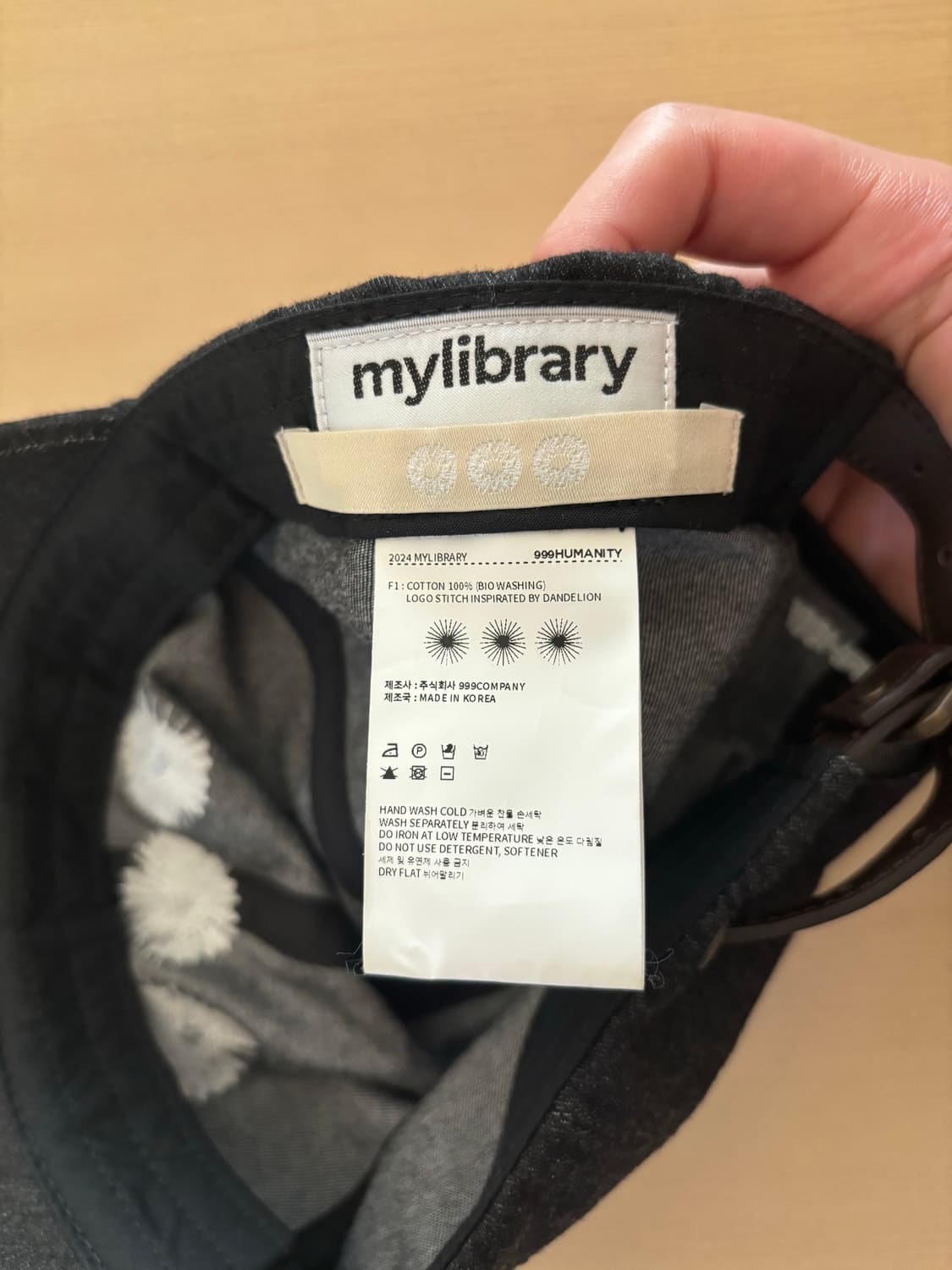 999휴머니티 x 마이라이브러리 Dandelion Archive Cap 상품이미지3