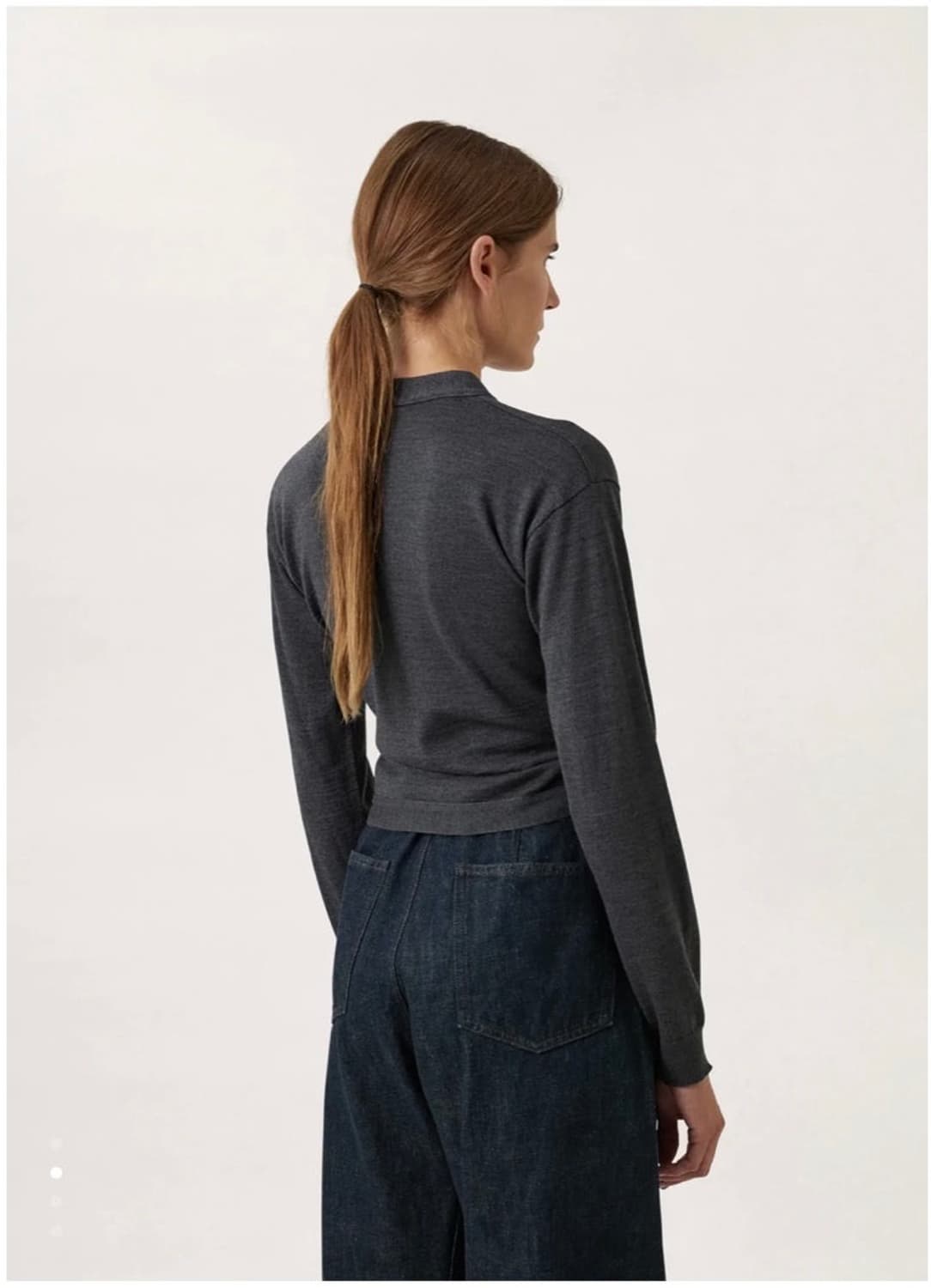 르메르 랩가디건 차콜 스몰 상품이미지2