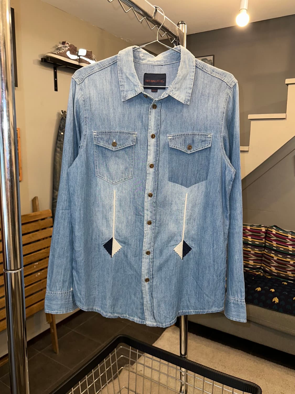 Anti Ballistic ethnic Denim Shirt 상품이미지5