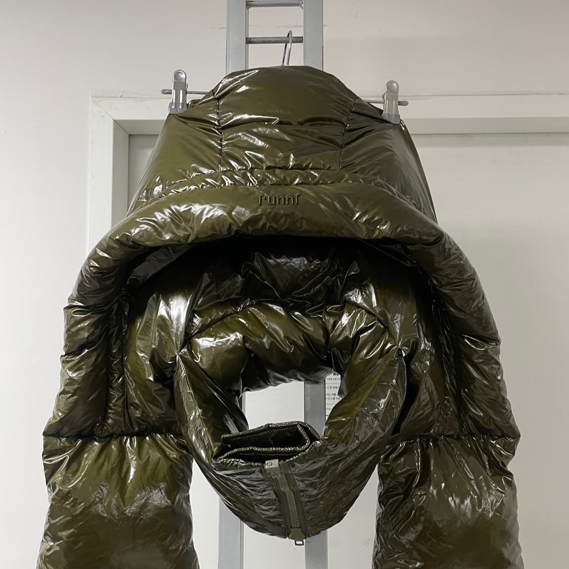 juun.j 후드 패딩 머플러 카키 상품이미지2