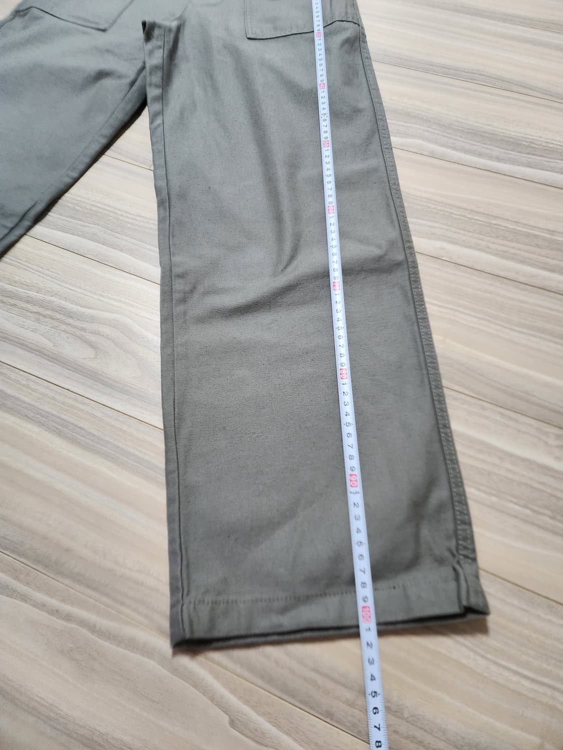 에잇세컨즈코튼퍼티그팬츠카키 상품이미지4