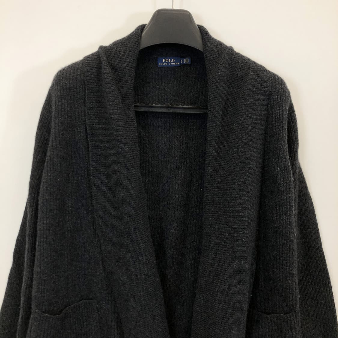폴로 랄프로렌 메리노울 캐시미어 상위라인 오픈형가디건 L 상품이미지2