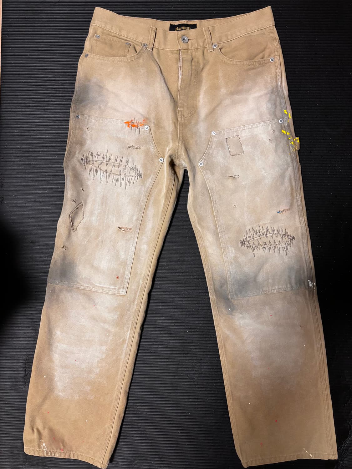 Blackout 더블니 팬츠 상품이미지1