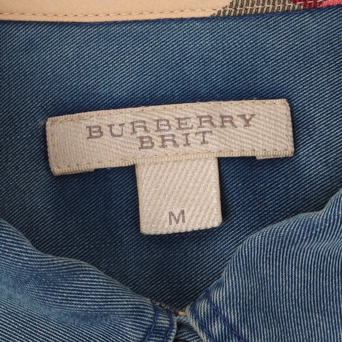 버버리 브릿 프론트포켓 셔링버튼 데님 셔츠 상품이미지8