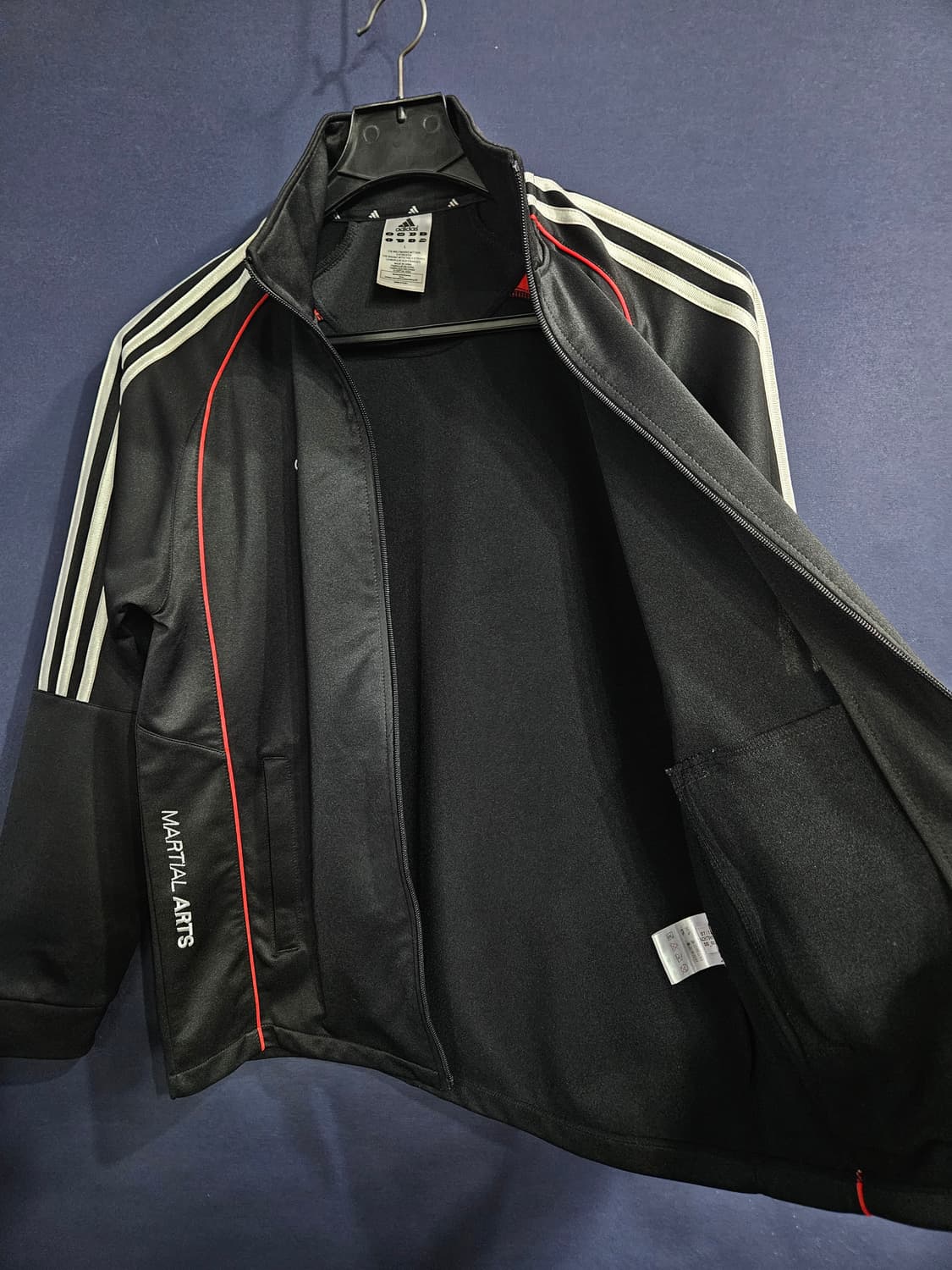 아디다스 자수 삼선 블랙 남성 100 셋업  상품이미지8