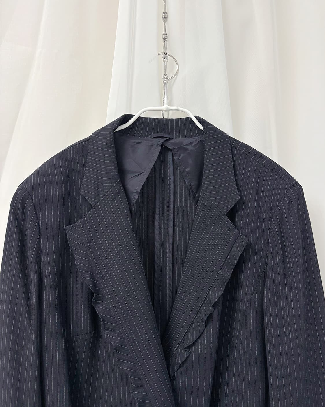 ixi pinstripe frill detail wrap jacket 상품이미지7