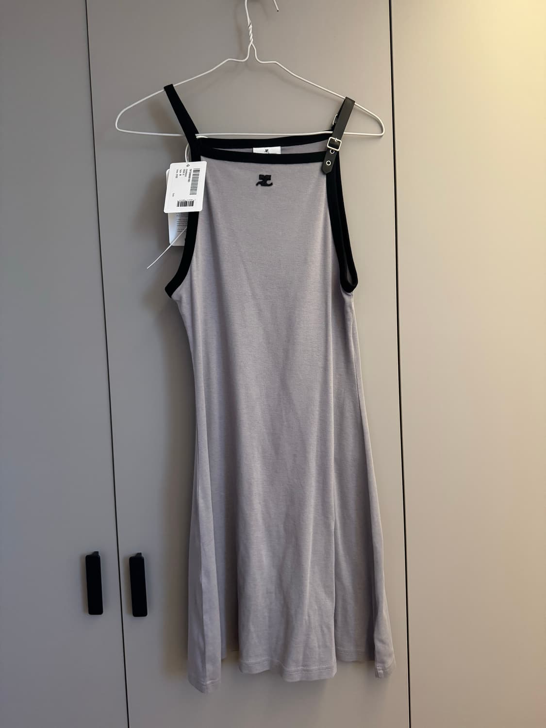 [새상품]꾸레주 courreges 버클미니드레스 그레이 상품이미지1