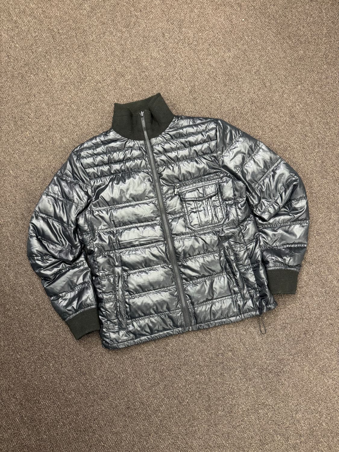 L)Japanese vintage 유니클로 니트 경량 패딩 상품이미지3