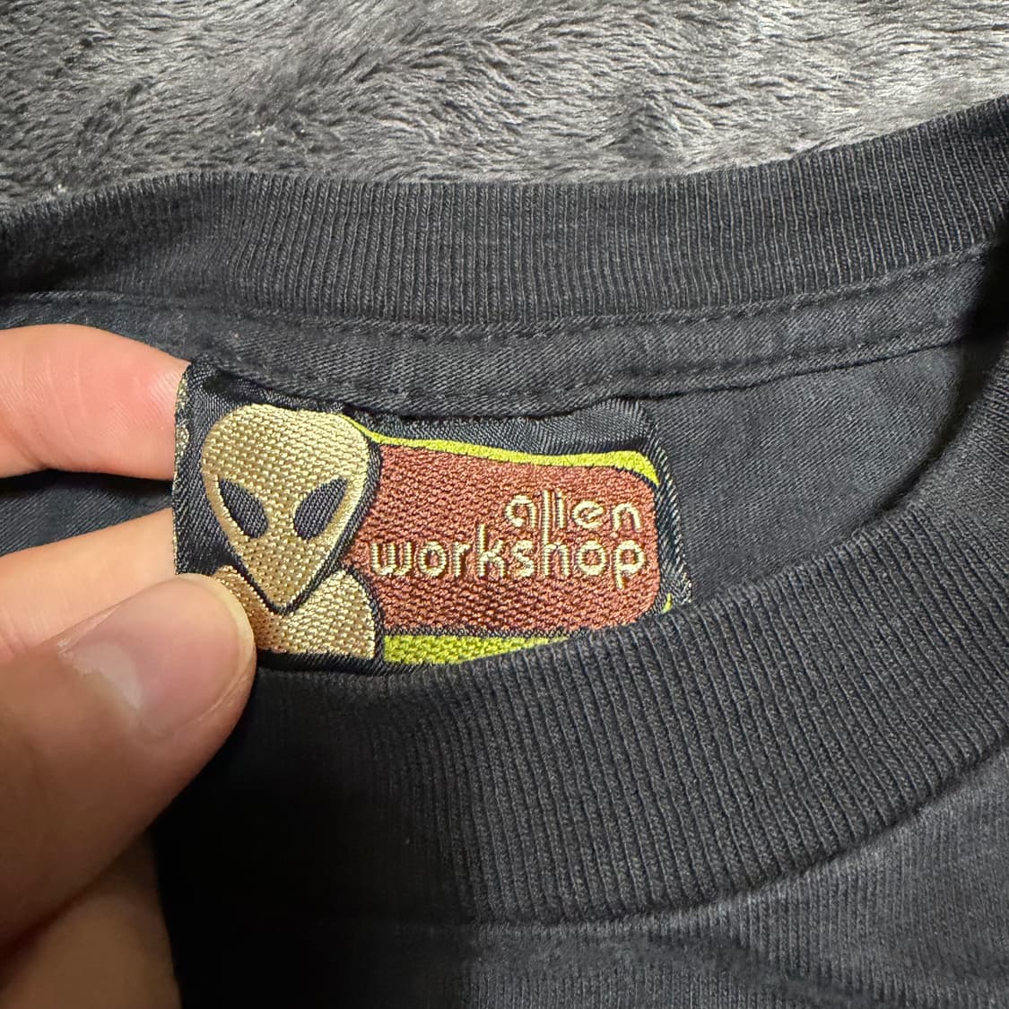 90's 에일리언 워크샵x데니스 로드맨 티셔츠 L 상품이미지3
