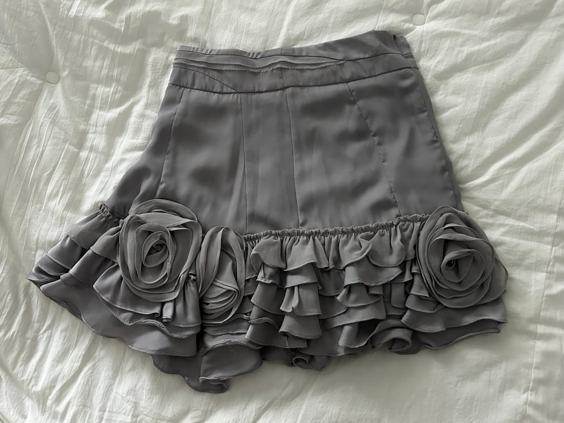 코사지 프릴 스커트 상품이미지5