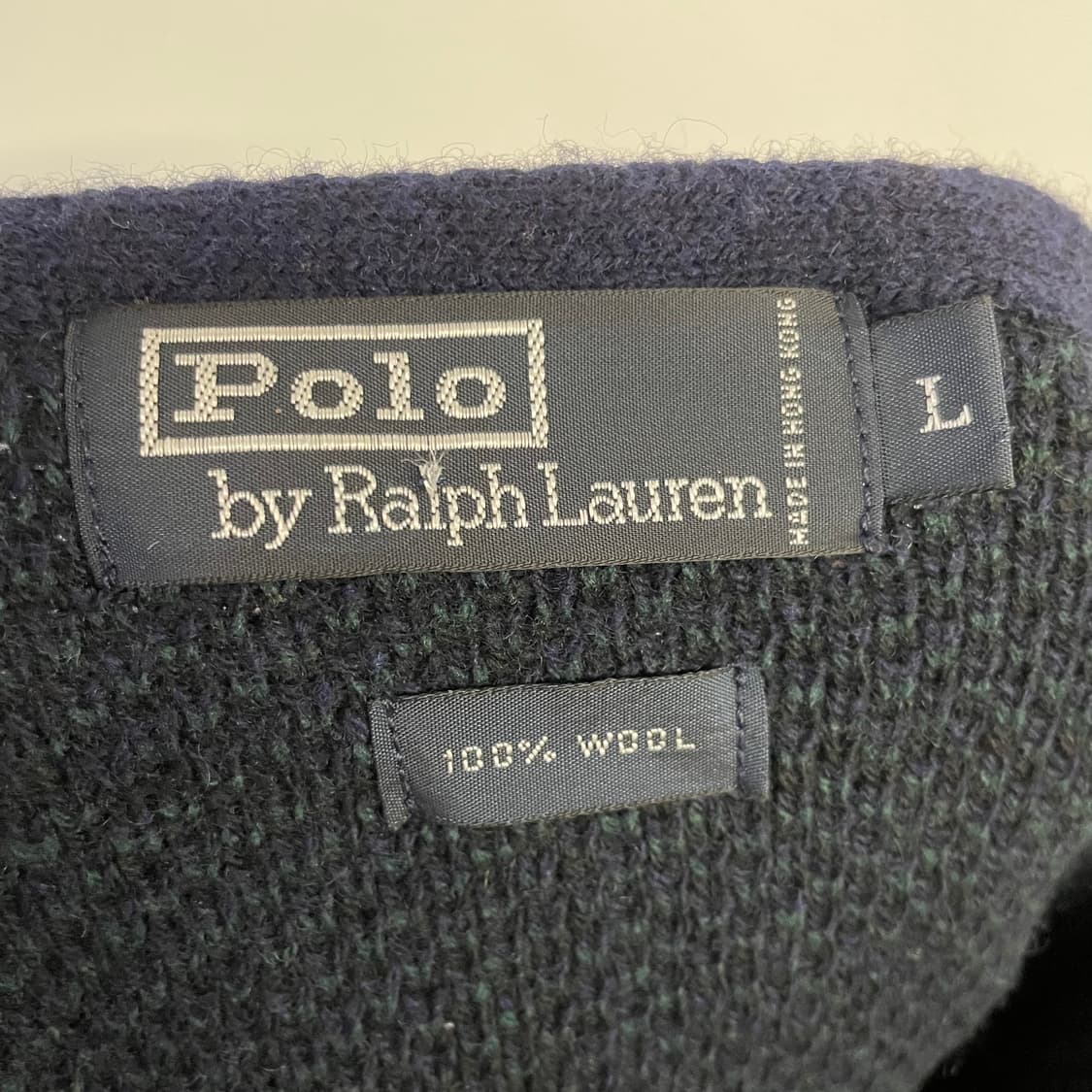 90s 폴로 랄프로렌 체크패턴 울 니트 상품이미지7