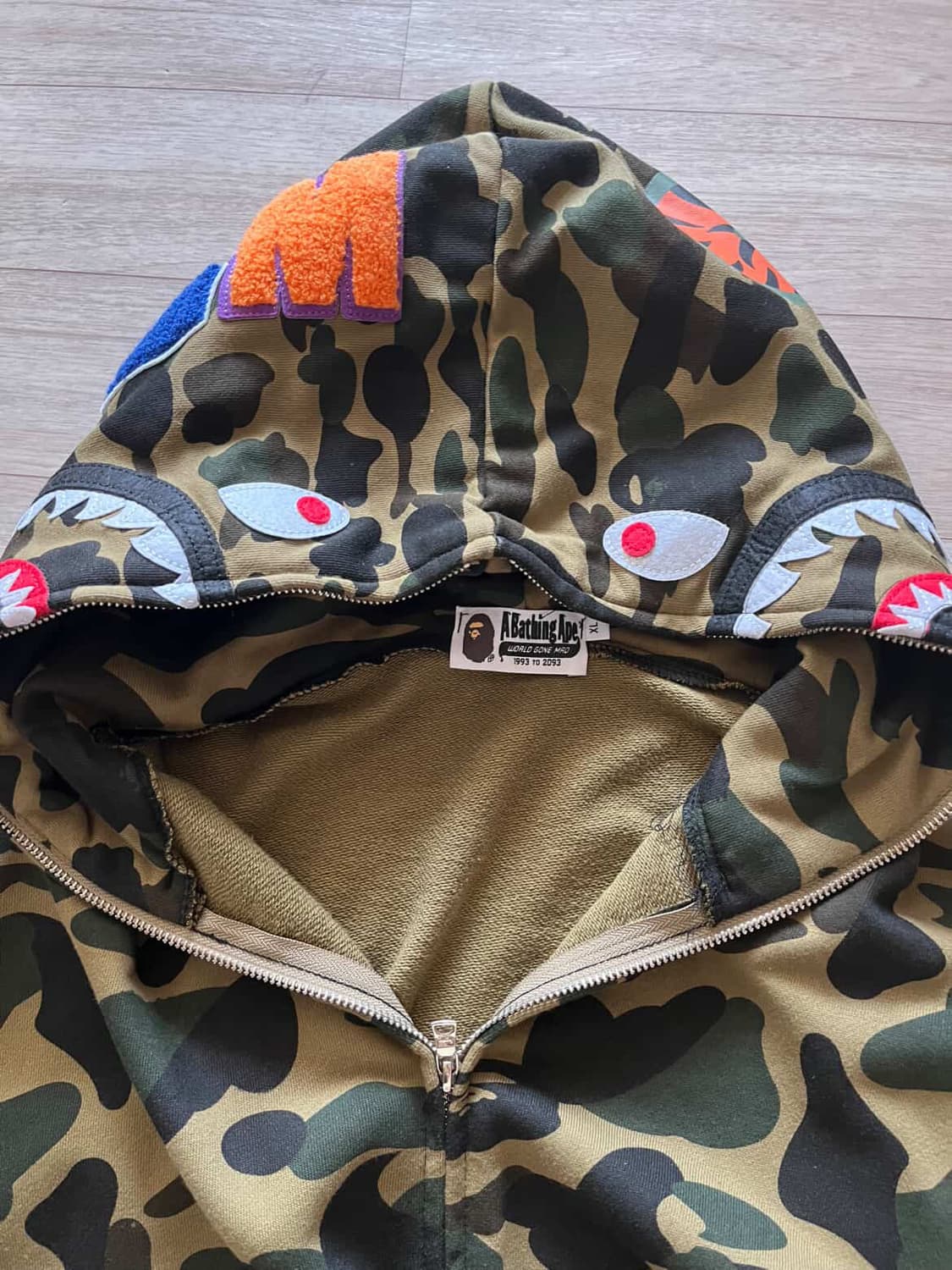 베이프 샤크후드 녹계 상품이미지8