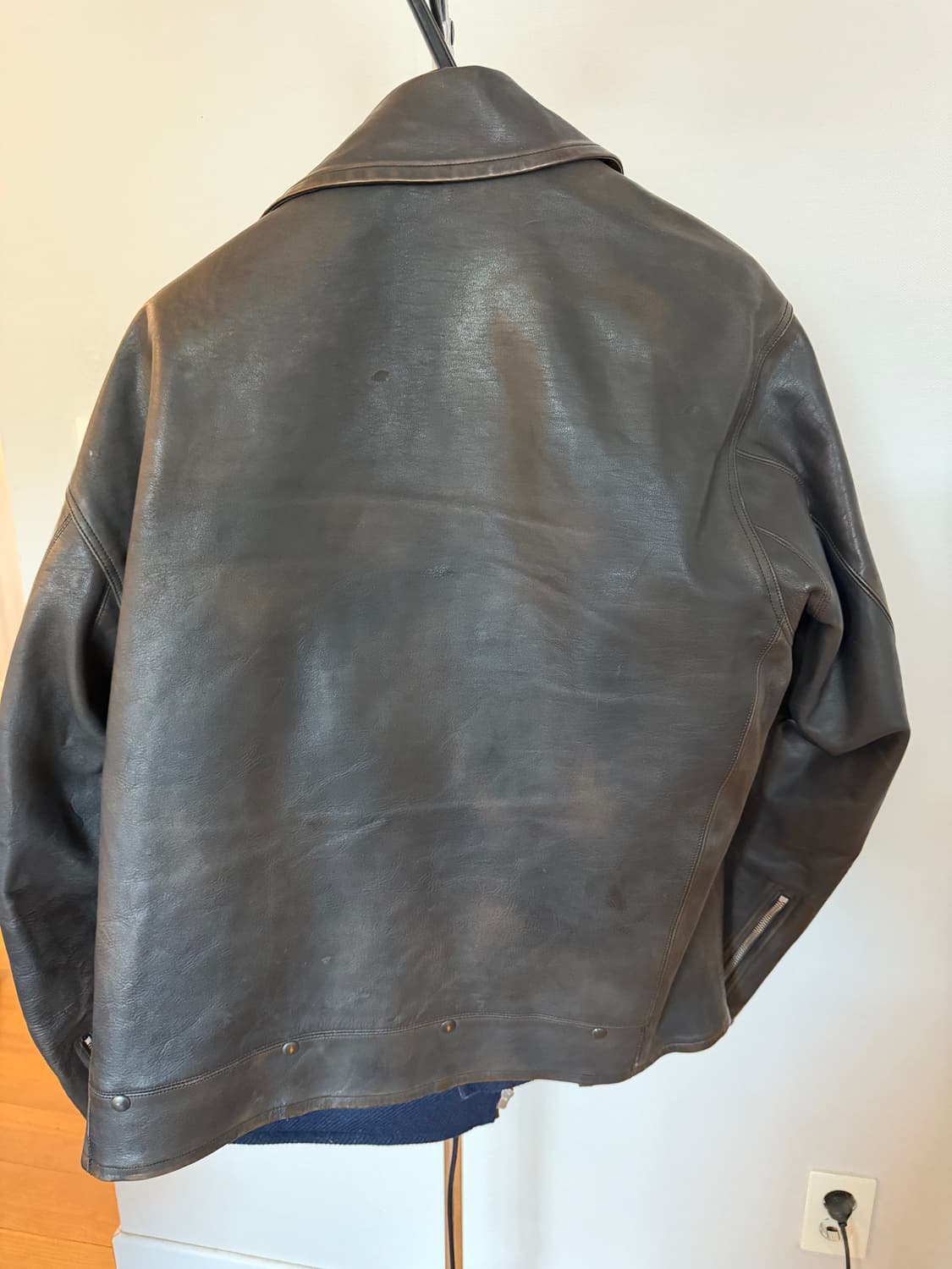 올드조 파티나 레더 자켓 (40) 상품이미지2