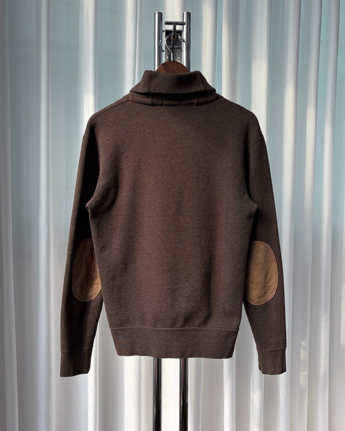 [S]폴로 랄프로렌 브라운 엘보패치 숄카라 코튼 니트 상품이미지6