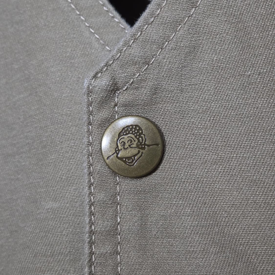 벤데이비스 베이지 버튼 코튼 베스트 상품이미지4