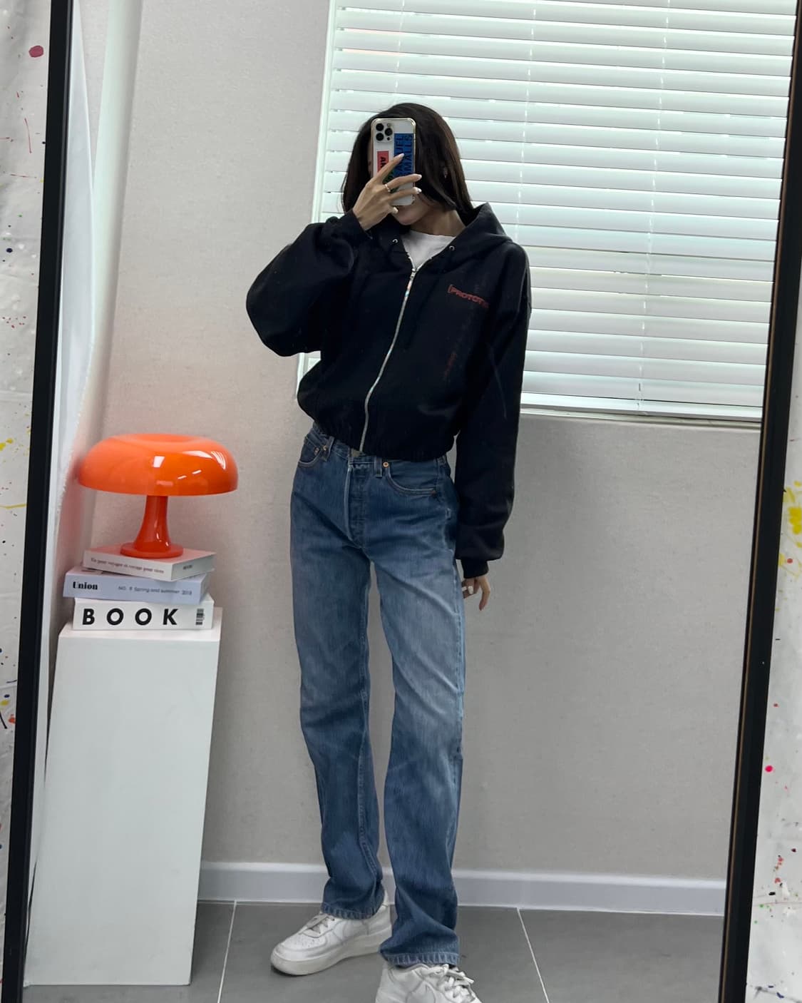 (WOMEN)챔피온 크롭 후드-M1470 상품이미지6