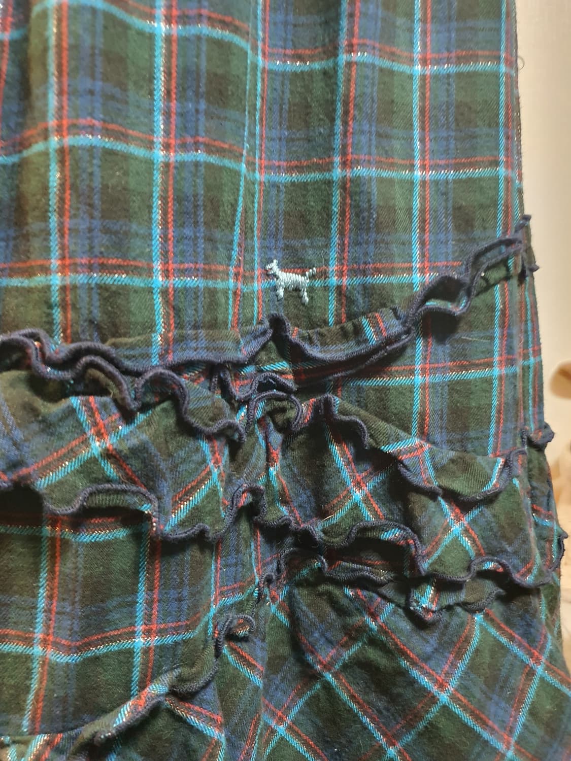 [모리걸] 체크 캉캉 롱 스커트 상품이미지3