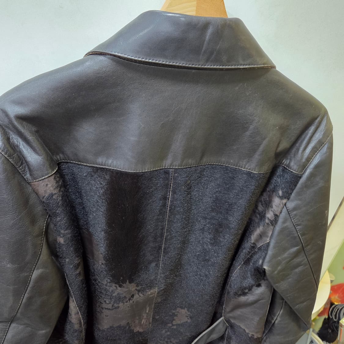 닐바렛 가죽 송치 자켓 상품이미지7