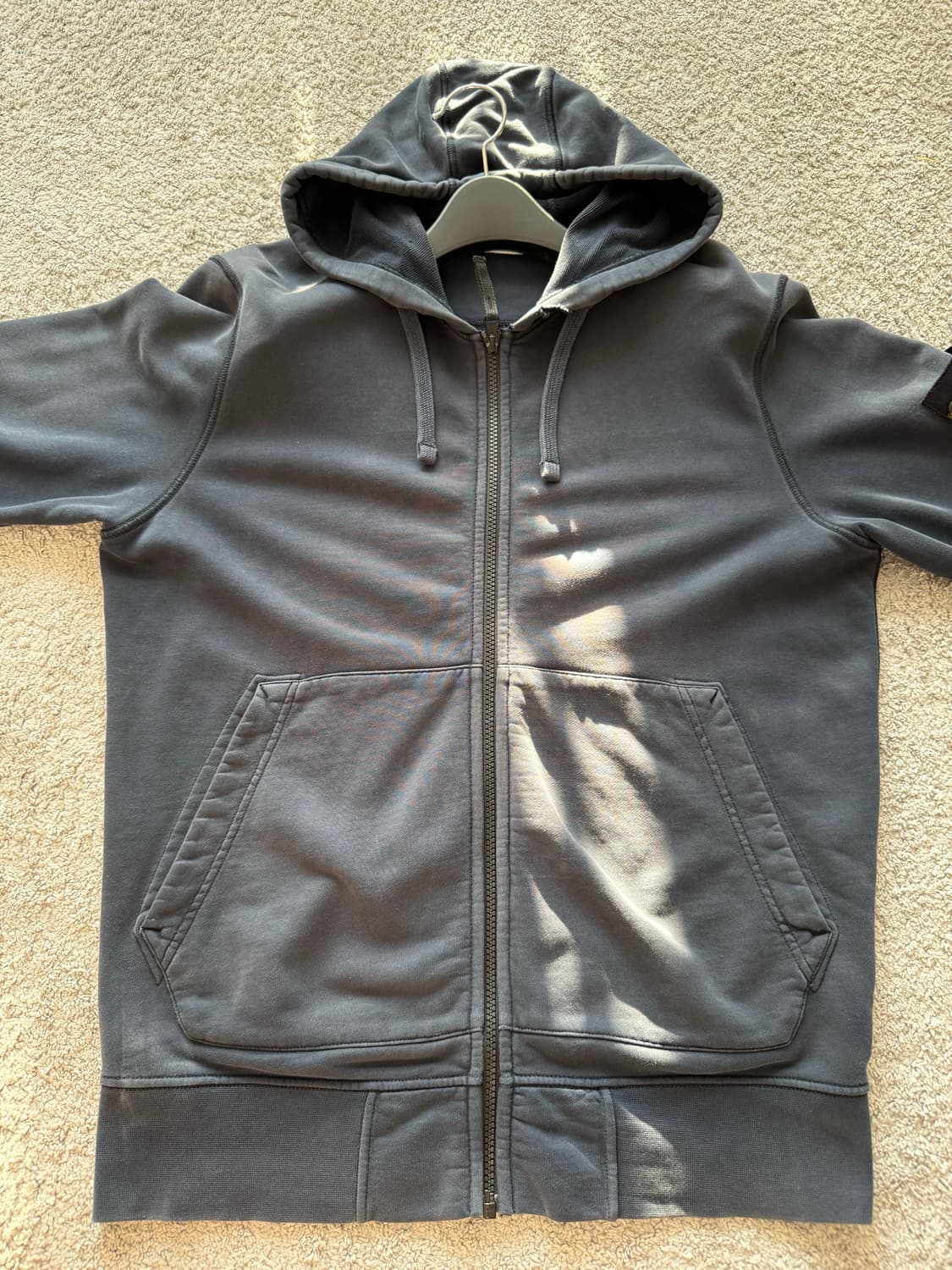 스톤아일랜드 22ss 후드집업 M 네이비블루 상품이미지3