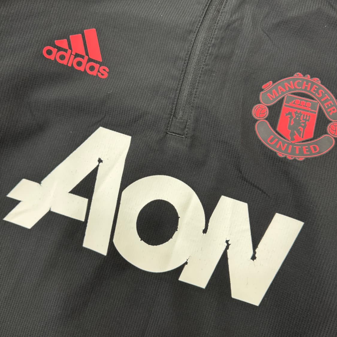2XL 아디다스 맨체스터유나이티드 18-19시즌 트레이닝 후드 웜탑  상품이미지5