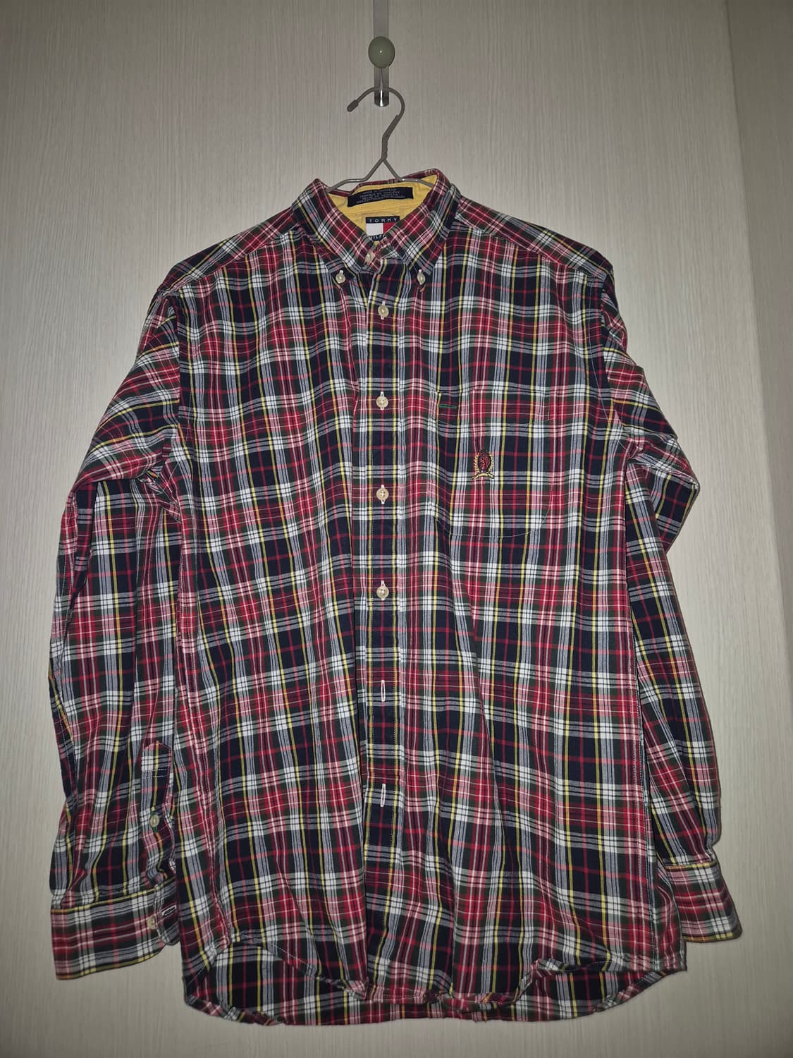 여성 L 타미힐피거 체크 셔츠 상품이미지1