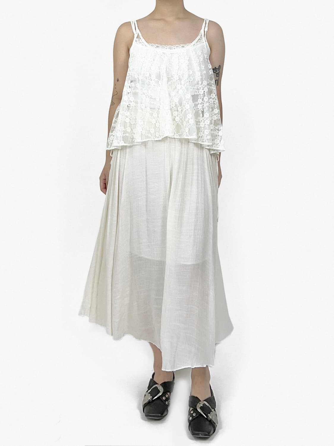 vintage see through sleeveless 상품이미지3