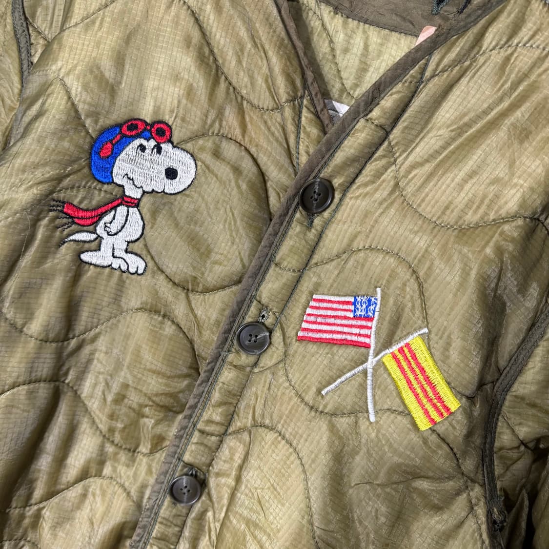 빈티지 m65 스누피 밀리터리 라이너 (L) old_8380 상품이미지4