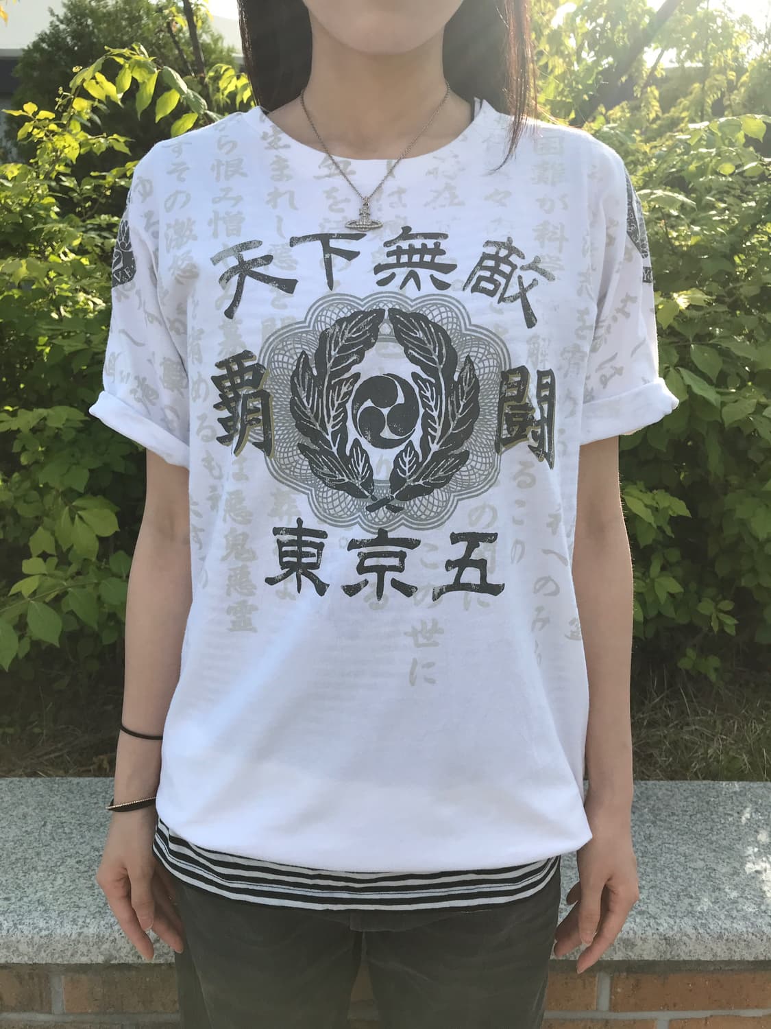Tokyo Five Y2K Kanji Skull Tee 상품이미지2
