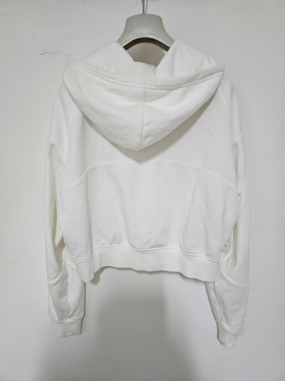 나이키 여성 오버사이즈 화이트 집업 후두 크롭 L/90 새상품 상품이미지6