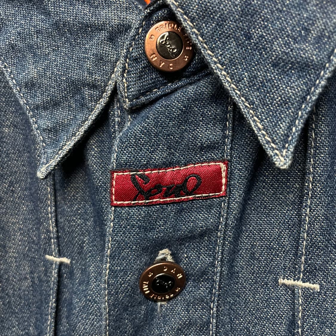 1990s 555SOUL USA 데님 셔츠 상품이미지4