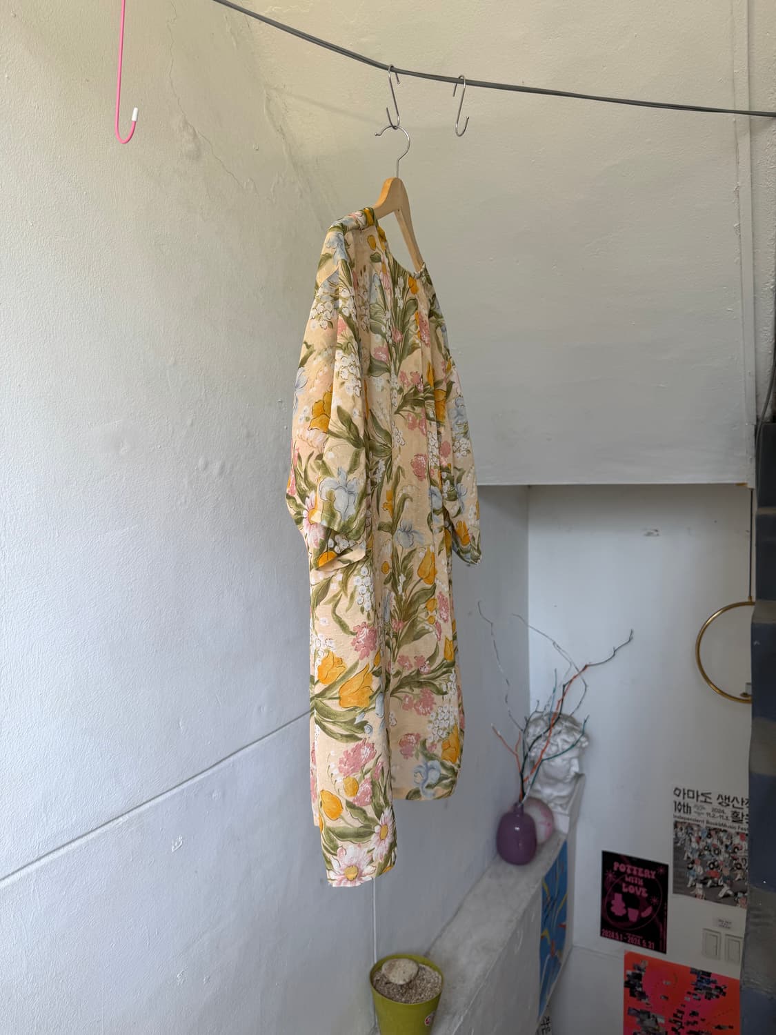 플로럴 로브 하프 요가 커버업 상품이미지7