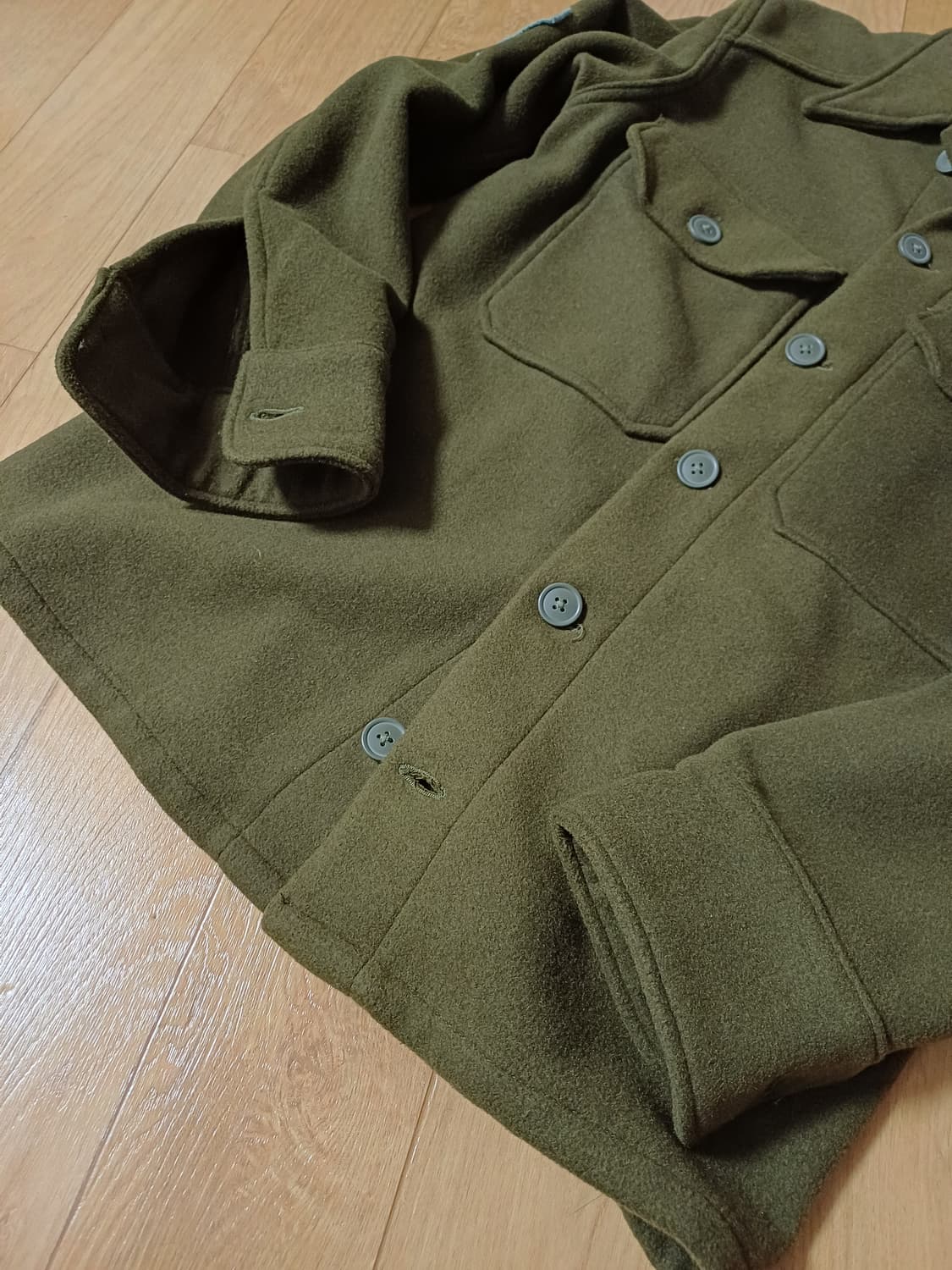 논스탁 미군 한국전쟁 OG-108 울셔츠 자켓 판매 상품이미지10