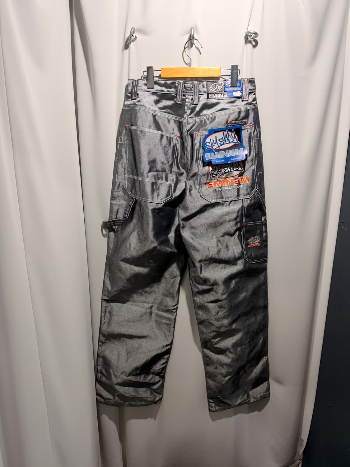 아베크롬비 옐로우 작사 후드집업 + 에미넴 실버 힙합팬츠 세트 상품이미지9