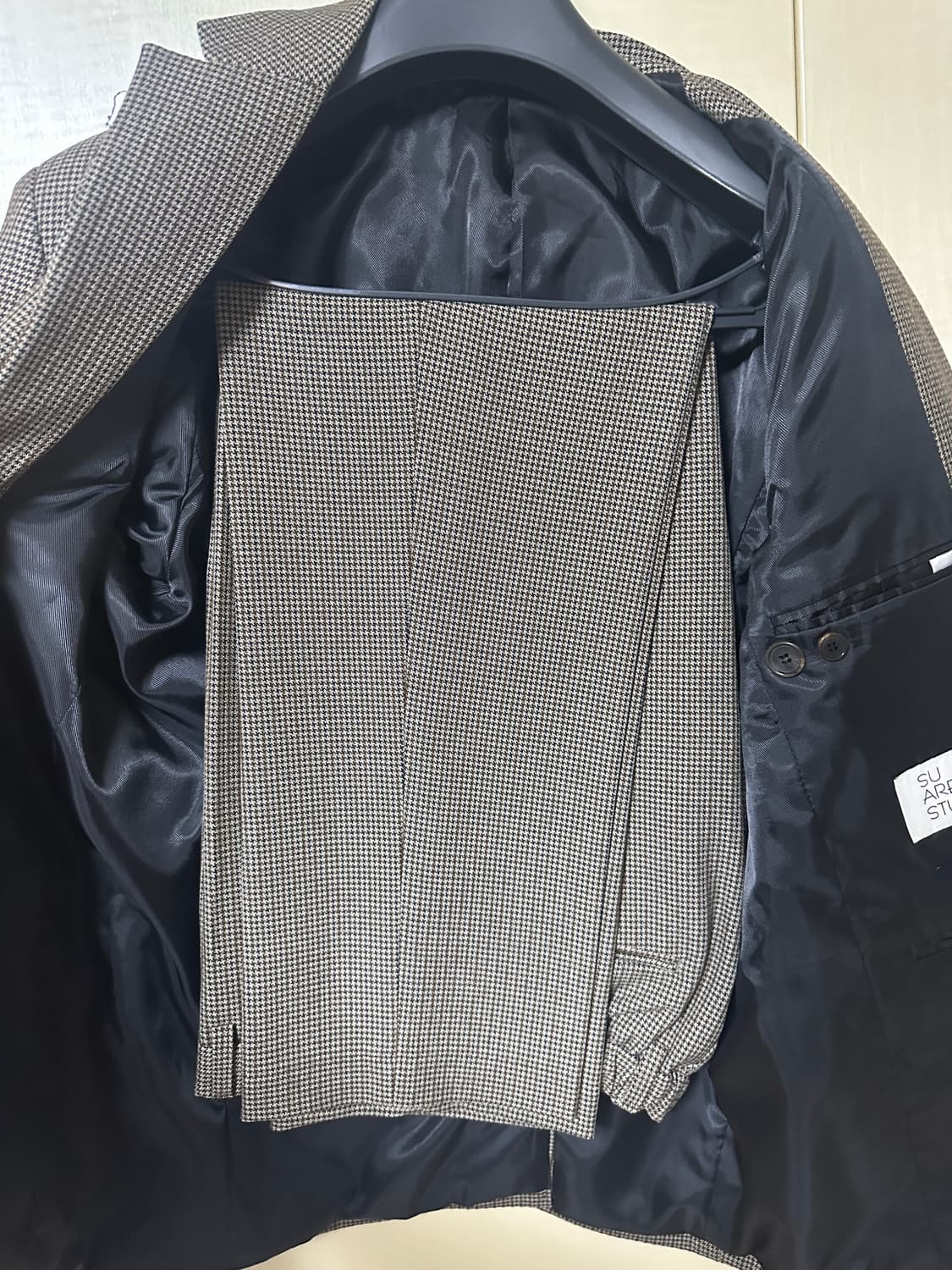 수아레 하운드 체크 셋업 수트 XL 상품이미지3