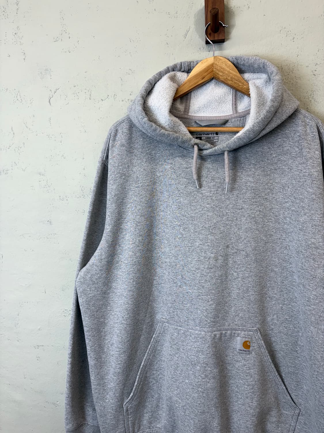 칼하트윕 암프린팅 라이트 그레이 후드티 상품이미지4