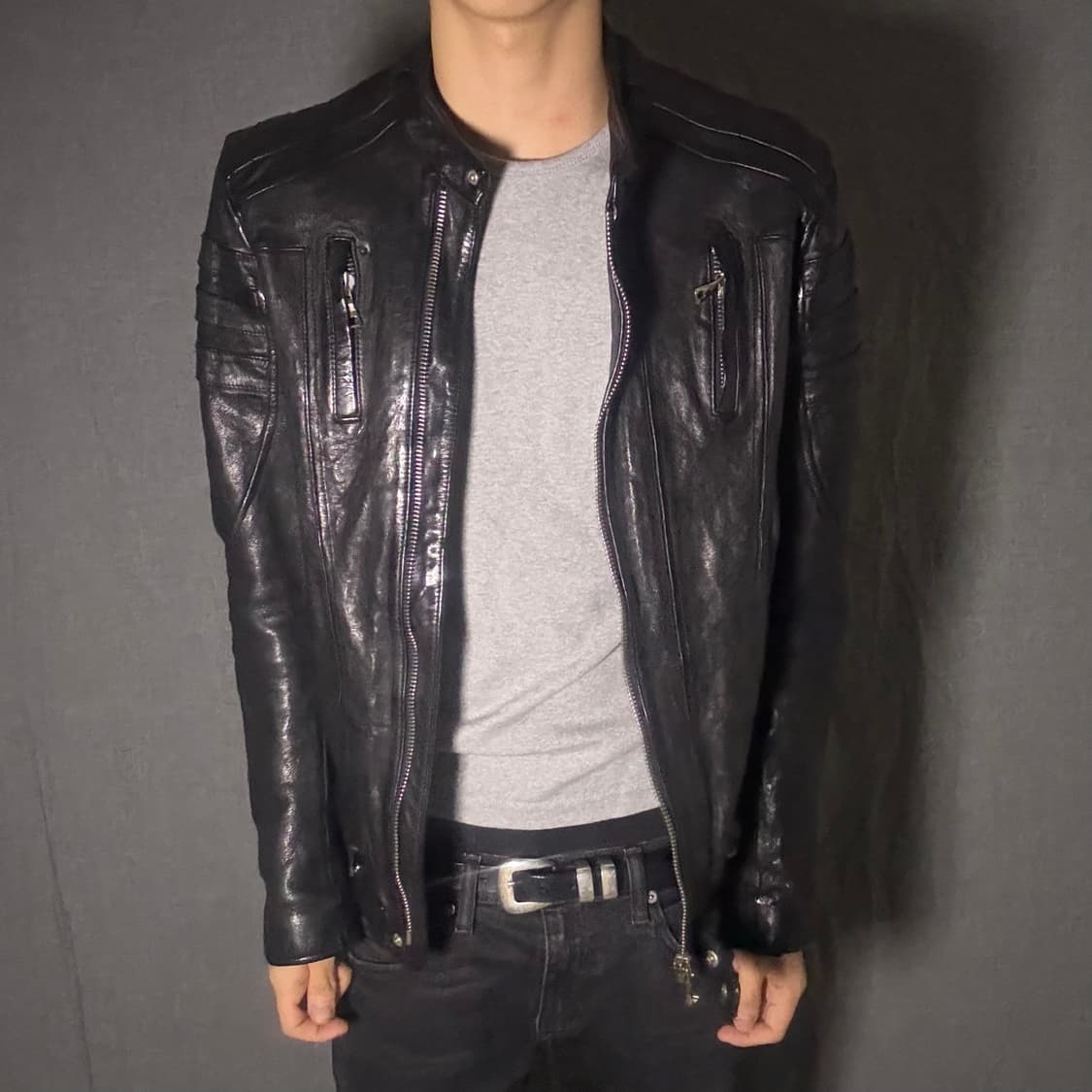 ltaly lamb skin leather jacket 상품이미지3