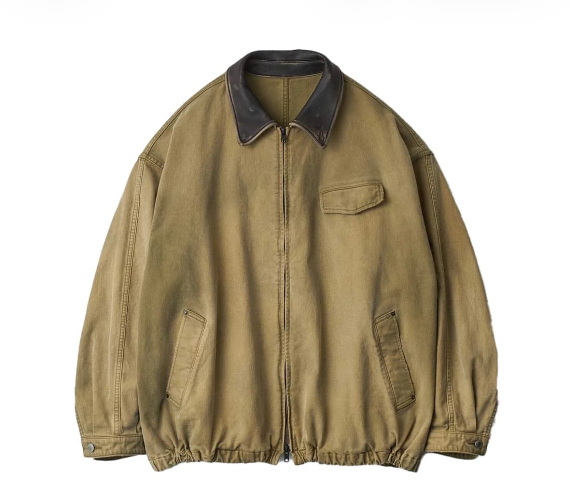 [M] 슈타인 25FW 설퍼 다이드 윕 코드 빈티지 자켓 카키 상품이미지1