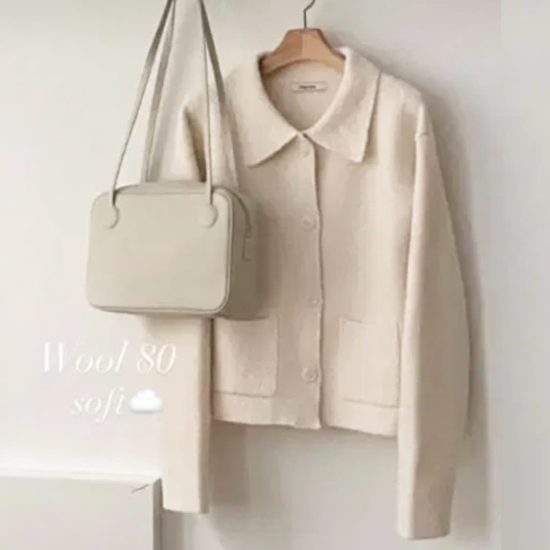 베이지보울(Beige Bowl) 부클 니트자켓 프리사이즈 새상품 상품이미지3