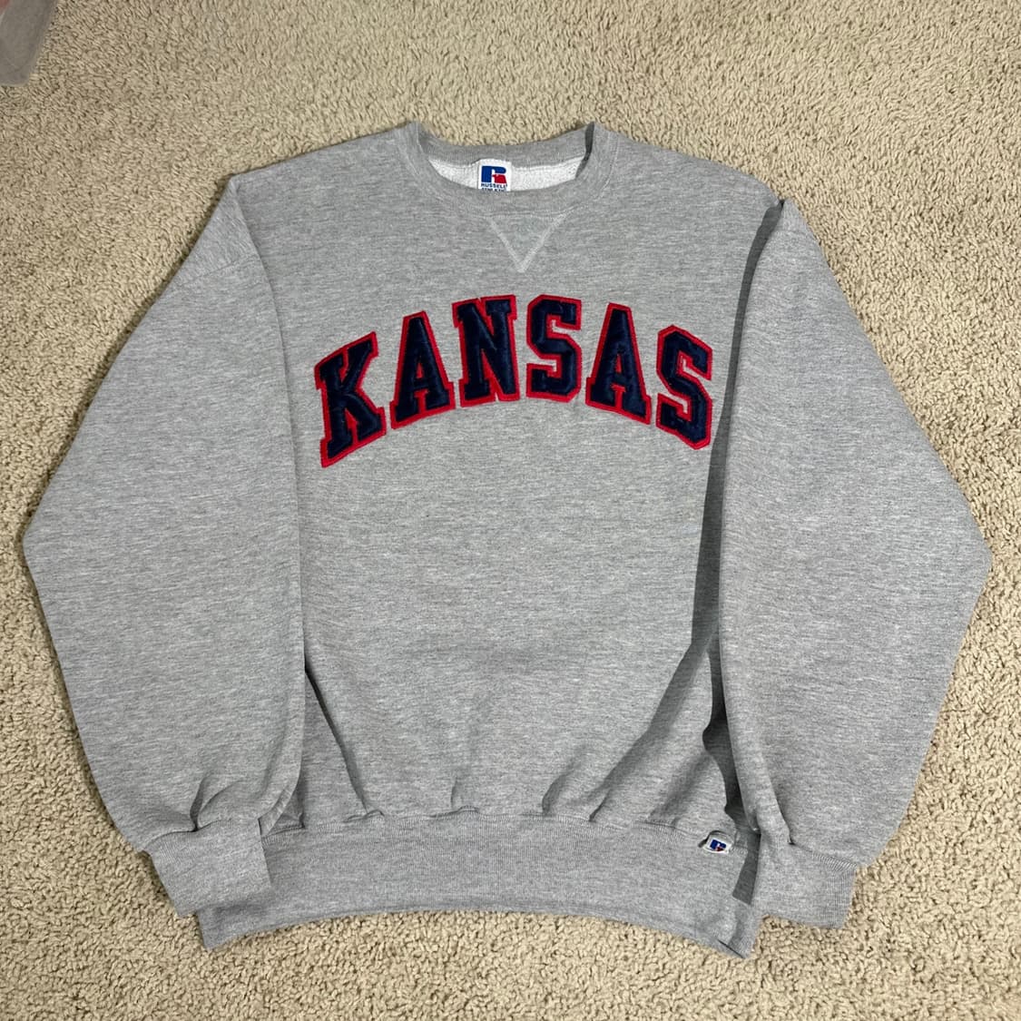 90's 빈티지 러셀 애슬레틱 KANSAS 맨투맨 상품이미지1